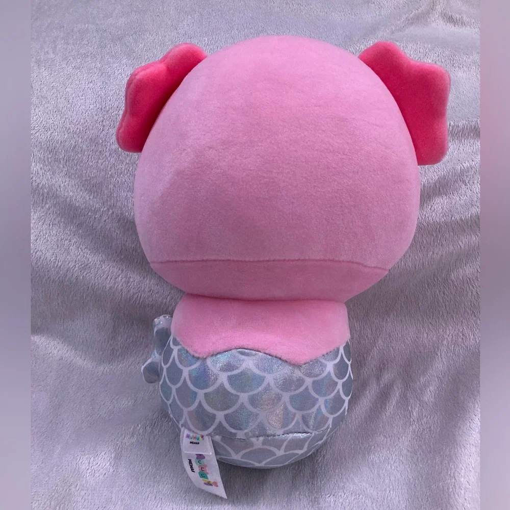 8” Mewaii Pink Axolotl Mermaid Squishy Plush - Picture 2 of 2